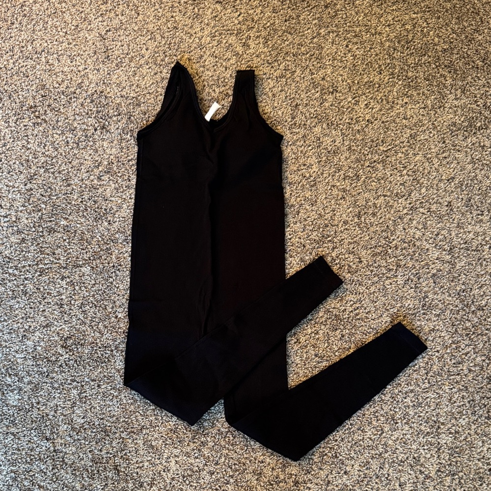 Zenana Ribbed Seamless Jumpsuit